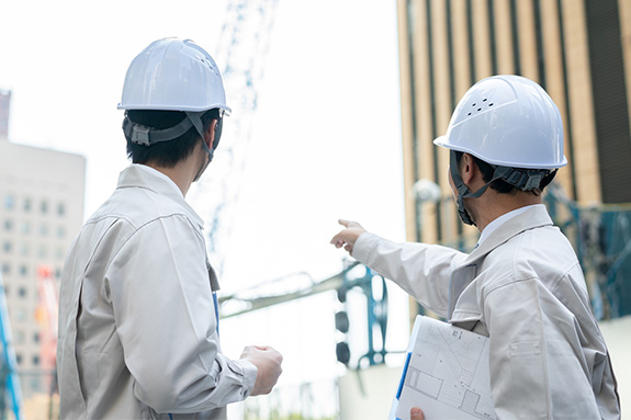 写真：足場作業員のイメージ